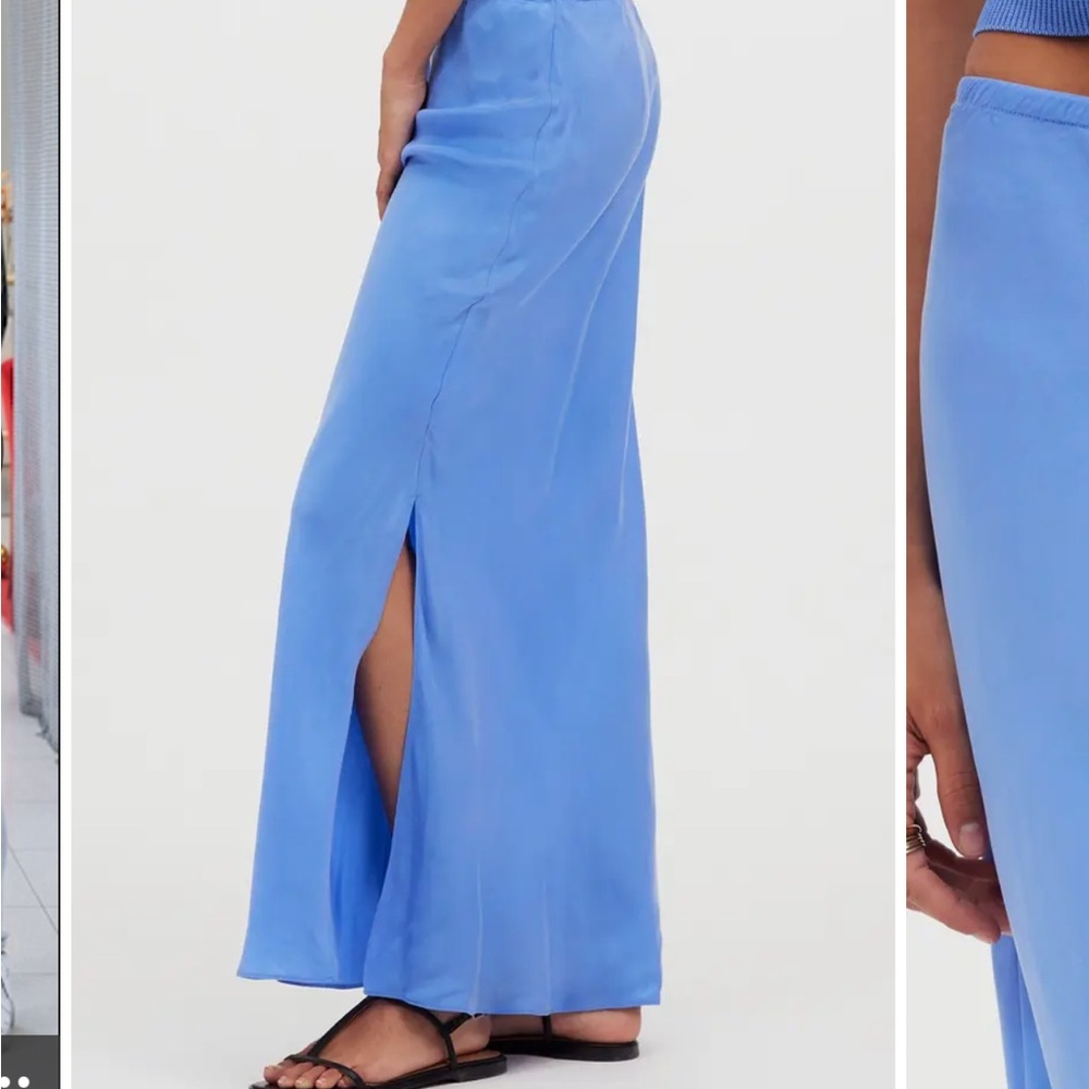 Madewell Sky Blue Maxi Skirt